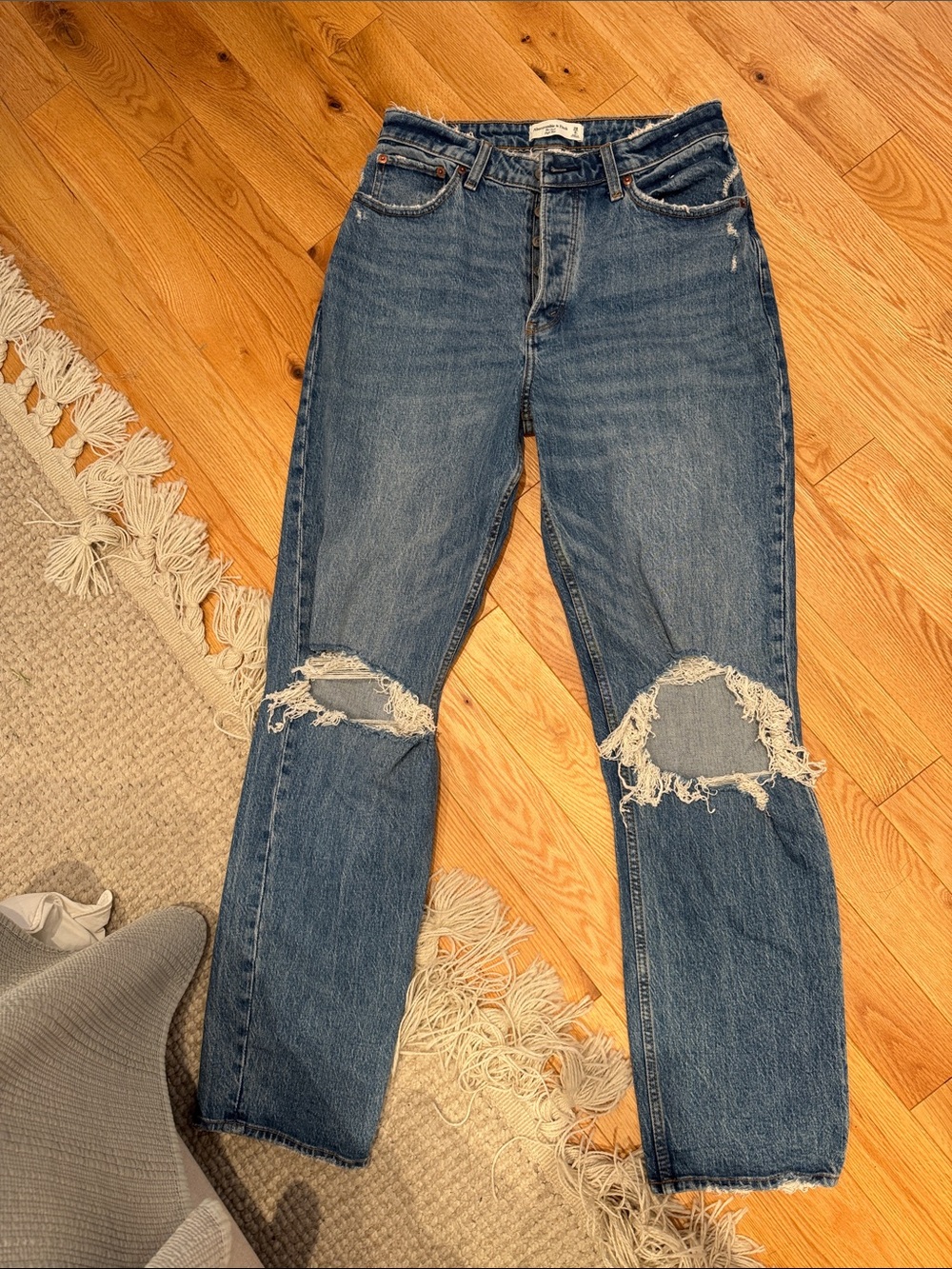 Abercrombie & Fitch curve high rise jeans